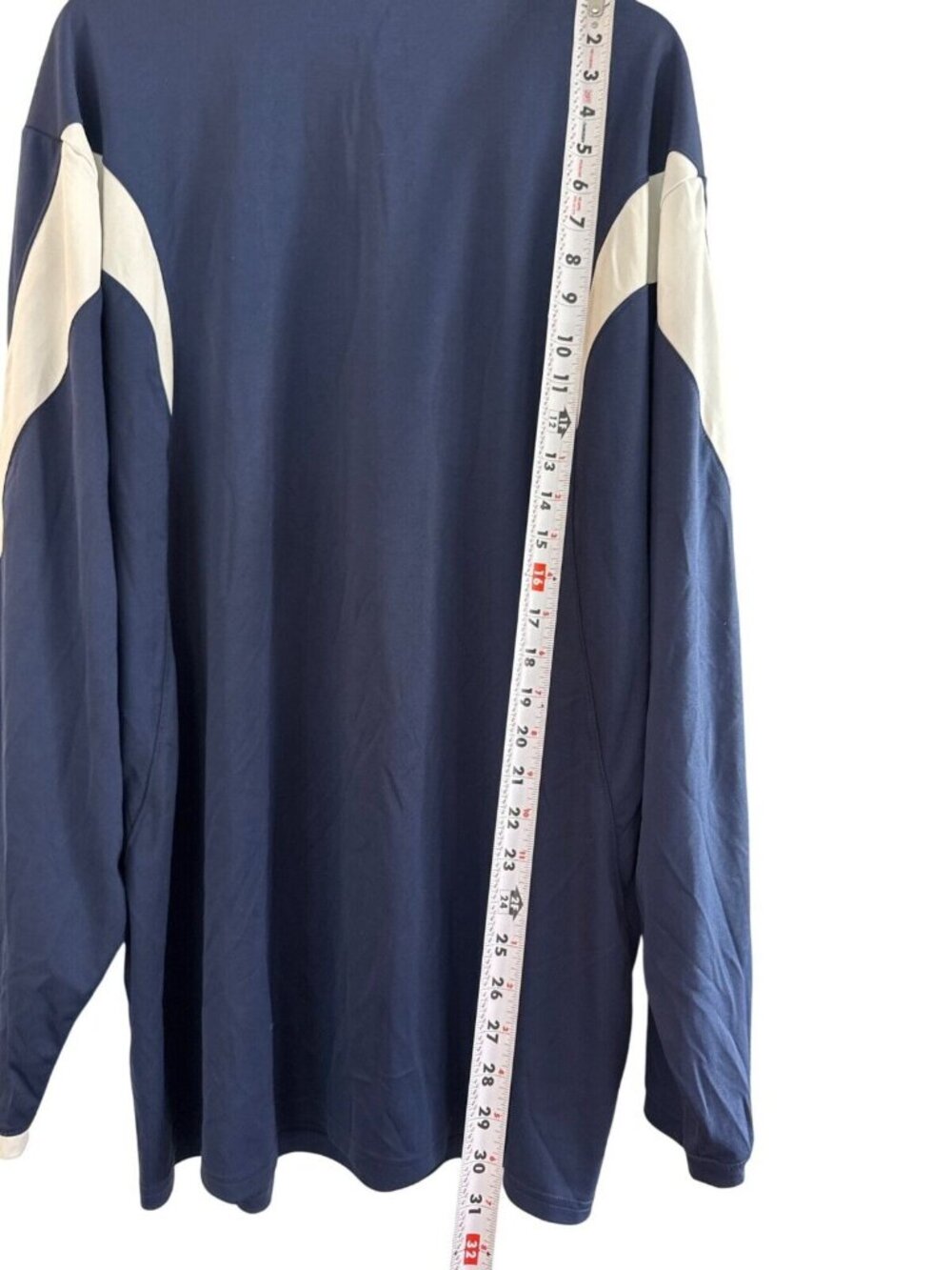 Reebok Mens 2XL Dallas Cowboys NFC Football Long Sleeve Shirt Blue & White Polye - Picture 7 of 8